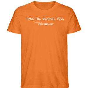 Bitcoin Shirt - take the orange pill - Herren Premium Organic Shirt-6882