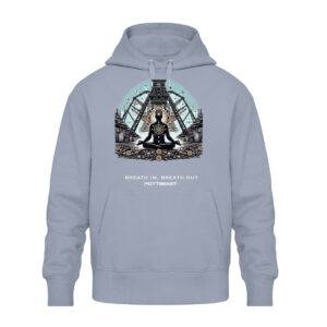 breath in, breath out - Unisex Oversized Organic Hoodie-7086