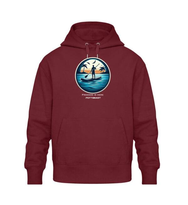 Freedom is here - SuP Version  - Unisex Oversized Organic Hoodie