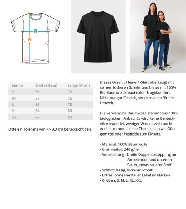 HEART OF STEEL, SOUL OF COAL - Oversize T-Shirt – Bild 4