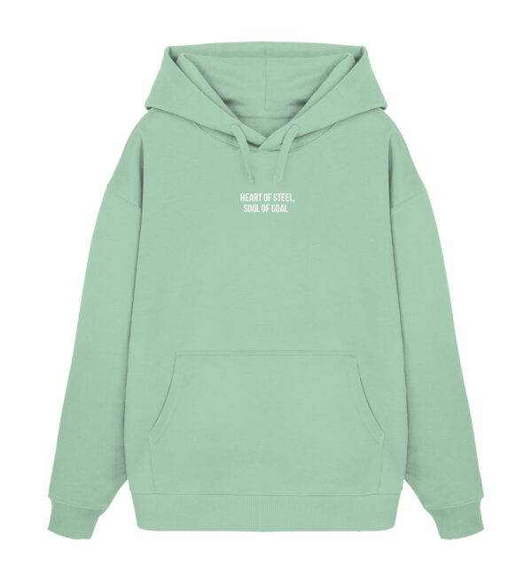Heart of Steel, Soul of Coal - Oversize Hoodie - Unisex Oversized Organic Hoodie 2.0-7269