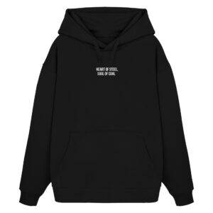 Heart of Steel, Soul of Coal - Oversize Hoodie - Unisex Oversized Organic Hoodie 2.0-16