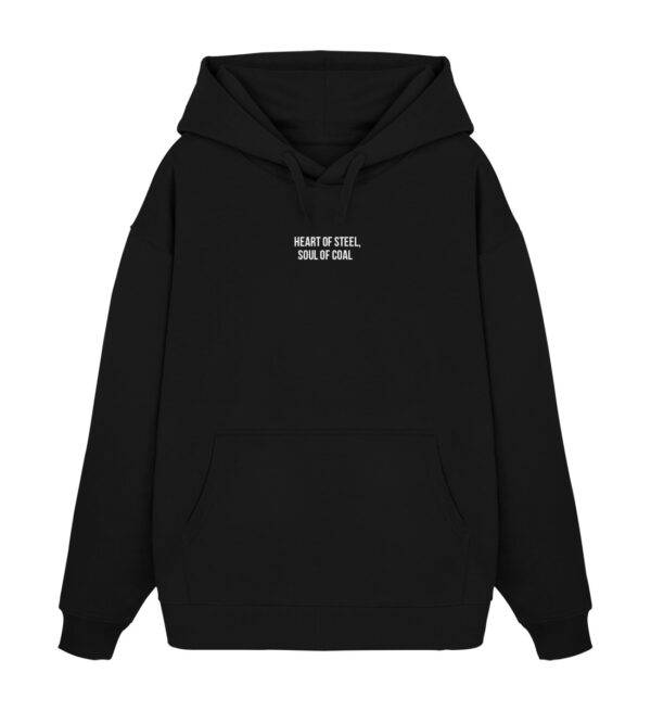 Heart of Steel, Soul of Coal - Oversize Hoodie - Unisex Oversized Organic Hoodie 2.0-16